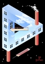 Cartoon: Heaven is my HOME (small) by Tonho tagged heaven,home,house,triangle,penrose