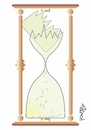 Cartoon: hourglass (small) by Tonho tagged time,hourglass