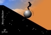 Cartoon: moonwalker down (small) by Tonho tagged moonwalker,down,sisiphus,michael,jackson,sisifo