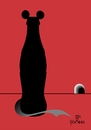 Cartoon: Rat in Coke (small) by Tonho tagged rat,mouse,coke,lack,of,hygiene