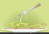 Cartoon: spaghetti (small) by Tonho tagged spaghetti