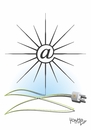 Cartoon: sun (small) by Tonho tagged sun solar arroba light