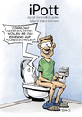 Cartoon: iPott (small) by Tommestoons tagged apple,ipod,iphone,ipad,imac,ios,klo,toilette,klosett,teilen,share,facebook,upload,ereignis,ergebnis,stuhlgang,ausscheidung