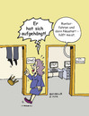 Cartoon: Aufgehängt (small) by Boiselle tagged steffen,boiselle,wirtschaft,computer,chef,sekretärin,büro,stühl,aufgehängt,erhängt,computerraum,itservice,it,computeranlagen,schreibtisch,büroraum,selbstmord,tot,tod,geschäftsstelle,arbeit,arbeitsunfall,mord,schock,humor,lustig,witzig