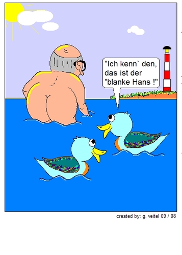 Cartoon: Strandleben auf Sylt (medium) by gert montana tagged sylt,strandleben,gertoons,fkk,nackt,meer,schwein,urlaub,freizeit,freizeitgestaltung