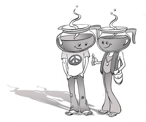 Cartoon: Pot Heads (medium) by rudat tagged coffee,coffeepot