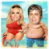 Cartoon: SUMMER TIME (small) by funny-celebs tagged pamelaanderson bredpitt summer summertime sea vacation holliday