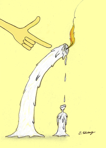 Cartoon: candle (medium) by aytrshnby tagged candle