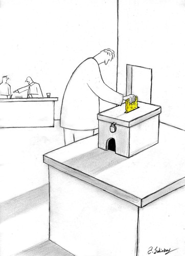 Cartoon: vote (medium) by aytrshnby tagged vote