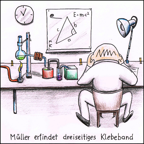 Cartoon: Klebeband (medium) by Storch tagged math2022