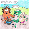 Cartoon: Grillen in der Wildnis (small) by Storch tagged grillen,fleisch,löwe,krokodil,bier,beute