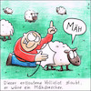 Cartoon: Klapsmühlenmähdrescher (small) by Storch tagged schaf,wiese,mäh,roter,pullover