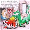 Cartoon: Rauchverbot (small) by Storch tagged drache,wirtshaus,gaststätte,rauchen,feuer,lindwurm