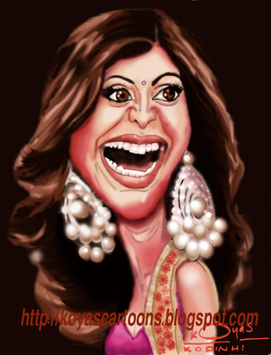 Cartoon: shilpa shetty (medium) by koyaskodinhi tagged actress