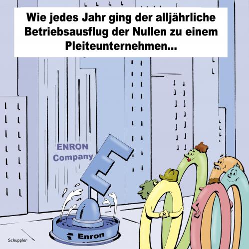 Cartoon: ausflug (medium) by schuppi tagged ausflug,betriebsausflug,enron,crash,vermögen,anlage,veranlagung,null,nullen,ausflug,betriebsausflug,enron,crash,vermögen,jahr,pleite,unternehmen,anlage,veranlagung,null,nullen,zahlen,firma,verlust,stadt