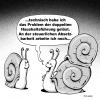 Cartoon: Haushaltsführung (small) by schuppi tagged haushalt,steuer,steuerabsetzung,steuergesetz,haushaltsführung,doppelte,steuerabzug,schnecke