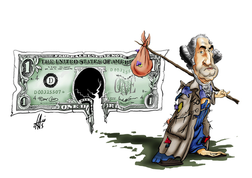 Cartoon: no title (medium) by Nikola Otas tagged dolar