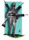Cartoon: without words (small) by Nikola Otas tagged knight