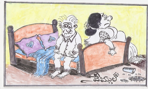 Cartoon: failure in first night (medium) by vemulacartoons tagged vemula,44
