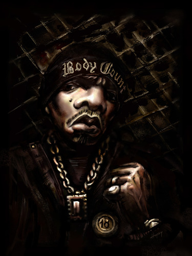 Cartoon: Ice T (medium) by hopsy tagged ice,caricature,18,count,body