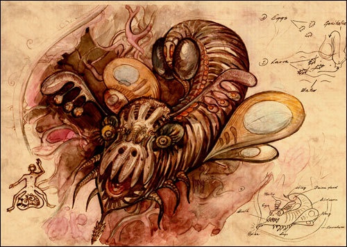 Cartoon: Lurker (medium) by hopsy tagged testicle,lurker,alien,life,form