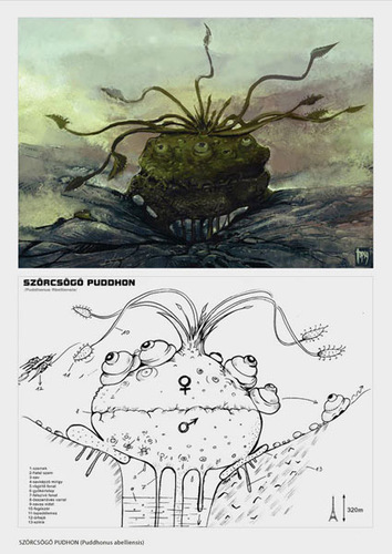 Cartoon: Puddhon (medium) by hopsy tagged puddhon,alien,life,form