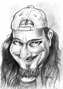 Cartoon: Tuomas Holopainen (small) by hopsy tagged tuomas,holopainen,nightwish,symphonic,metal,rockstar