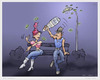 Cartoon: UFO Invasion (small) by hopsy tagged ufo,invasion,caricature,artistpub,hopsy