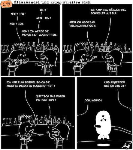 Klimawandel und Krieg streiten Klimawandel und Krieg streiten