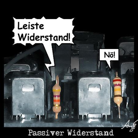 Cartoon: Passiver Widerstand (medium) by Anjo tagged passiv,widerstand,ghandi,protest,ohm,physik,zivilcourage