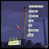 Cartoon: Betriebsunfall (small) by Anjo tagged weihnachten,hochofen,kamin,schornstein,xmas