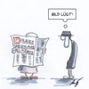 Cartoon: Bild lügt (small) by Anjo tagged bildzeiung,bild,frauen,schlauer,als,männer