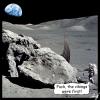 Cartoon: Neue Verschwörungstheorie (small) by Anjo tagged wikinger,mond,mondlandung,armstrong,apollo,moon,spacerace