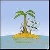 Cartoon: Inselwitz (small) by Anjo tagged insel,facebook,einsam,meer,ozean,rettung