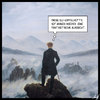 Cartoon: Danach davor oder dazwischen (small) by Anjo tagged eu gipfel merkozy rettungsschirm euro finanzkriese kriese merkel caspar david friedrich