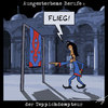 Cartoon: Teppichdompteur (small) by Anjo tagged beruf aussterben teppich fliegender dompteur