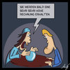 Cartoon: Wahre Aussichten (small) by Anjo tagged wahrsagen,rechnung,teuer,zukunft,abzocke