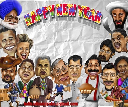 Cartoon: HAPPY NEW YEAR (medium) by indika dissanayake tagged year,new,happy
