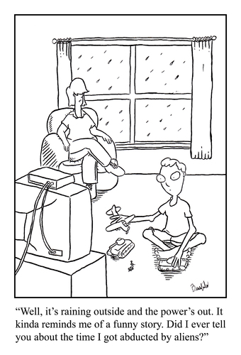 Cartoon: rain (medium) by creative jones tagged abduction,alien,rain
