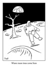 Cartoon: moon tree (small) by creative jones tagged moon tree