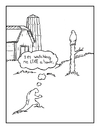 Cartoon: saying (small) by creative jones tagged hawk,lizard
