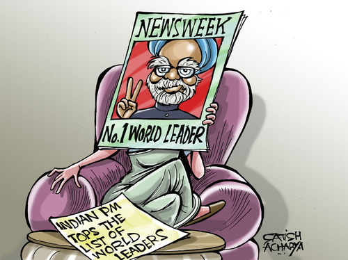 Indian PM is  World leader! By Satish Acharya | Politics Cartoon |  TOONPOOL