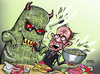 Cartoon: Media Monster (small) by Satish Acharya tagged rupert,murdoch,hackgate