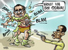 Cartoon: Osama killed in Pakistan (small) by Satish Acharya tagged osama,obama,pakistan,zardari