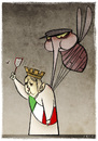 Cartoon: la mafia (small) by Giacomo tagged mafia,italy,parasite,sucks,blood,mosquito,crime,impotence,swatter,giacomo,cardelli,jack