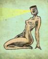 Cartoon: Sultry (small) by LUIS PEREZ PEREZ tagged sultry nude