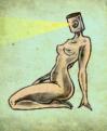 Cartoon: Sultry (small) by LUIS PEREZ PEREZ tagged sultry,nude