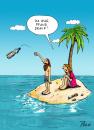 Cartoon: Flaschenpfand (small) by POLO tagged einsame,insel,schiffbrüchige,pfand,flaschenpfand,palme,desert,island,bottle,message