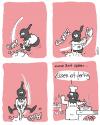 Cartoon: Henkermahlzeit ... (small) by gallion tagged ritter henker essen mahlzeit gallion comicstrip