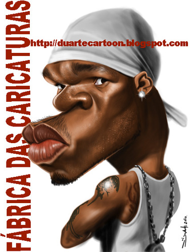 Cartoon: 50 cent (medium) by Fabrica das caricaturas tagged fabrica,das,caricaturas